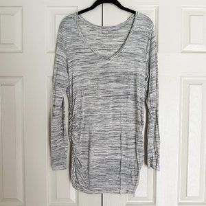 Motherhood Maternity Long Sleeve Shirt - Gray L